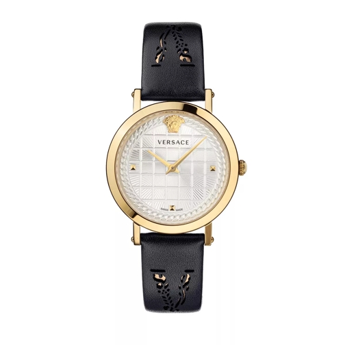 Versace Coin Icon Watch Black/Gold Dresswatch