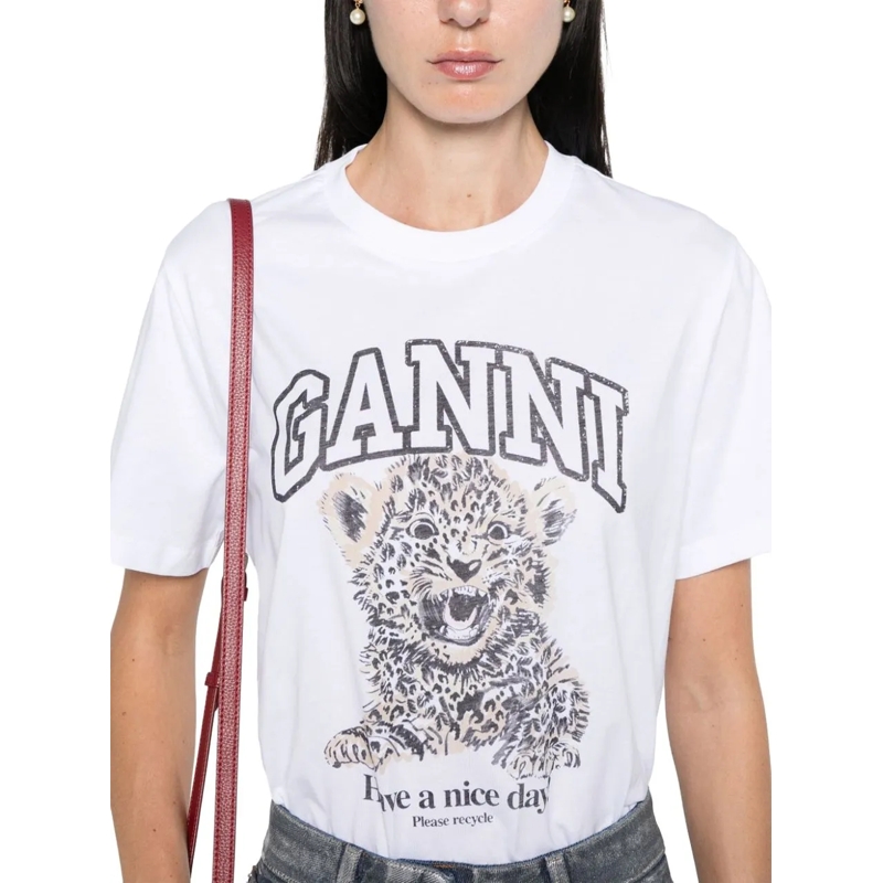 GANNI T-Shirt T-Shirts And Polos White weiß(Image 5)