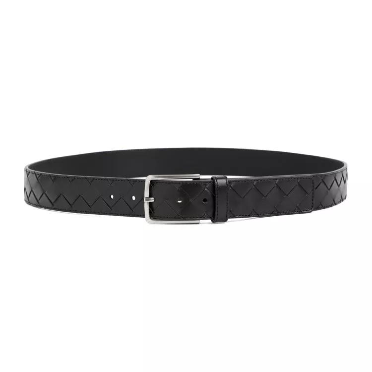 Bottega Veneta Gürtel - Intrecciato Belt - Gr. 100 - in Schwarz - für Damen