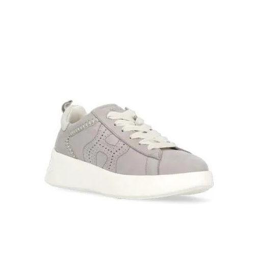 Hogan Grey Leather Sneakers Grey sneaker basse