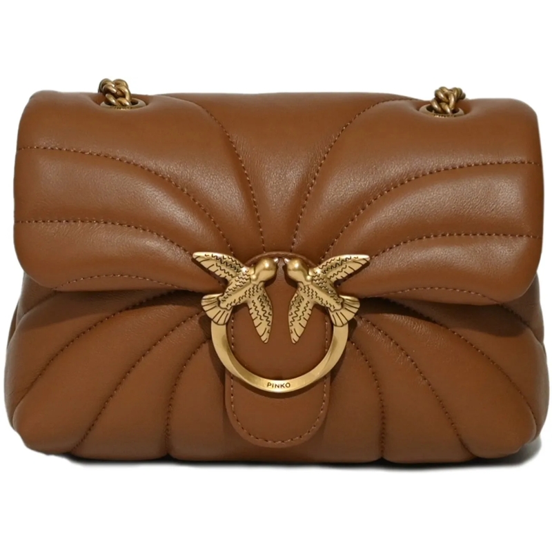 Pinko Schultertasche Bags Marrone - Leone-Antique Gold beige
