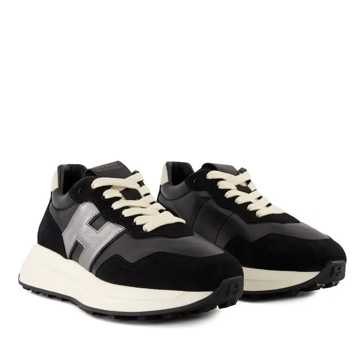Hogan Sneakers H641 Leather Black Black sneaker basse