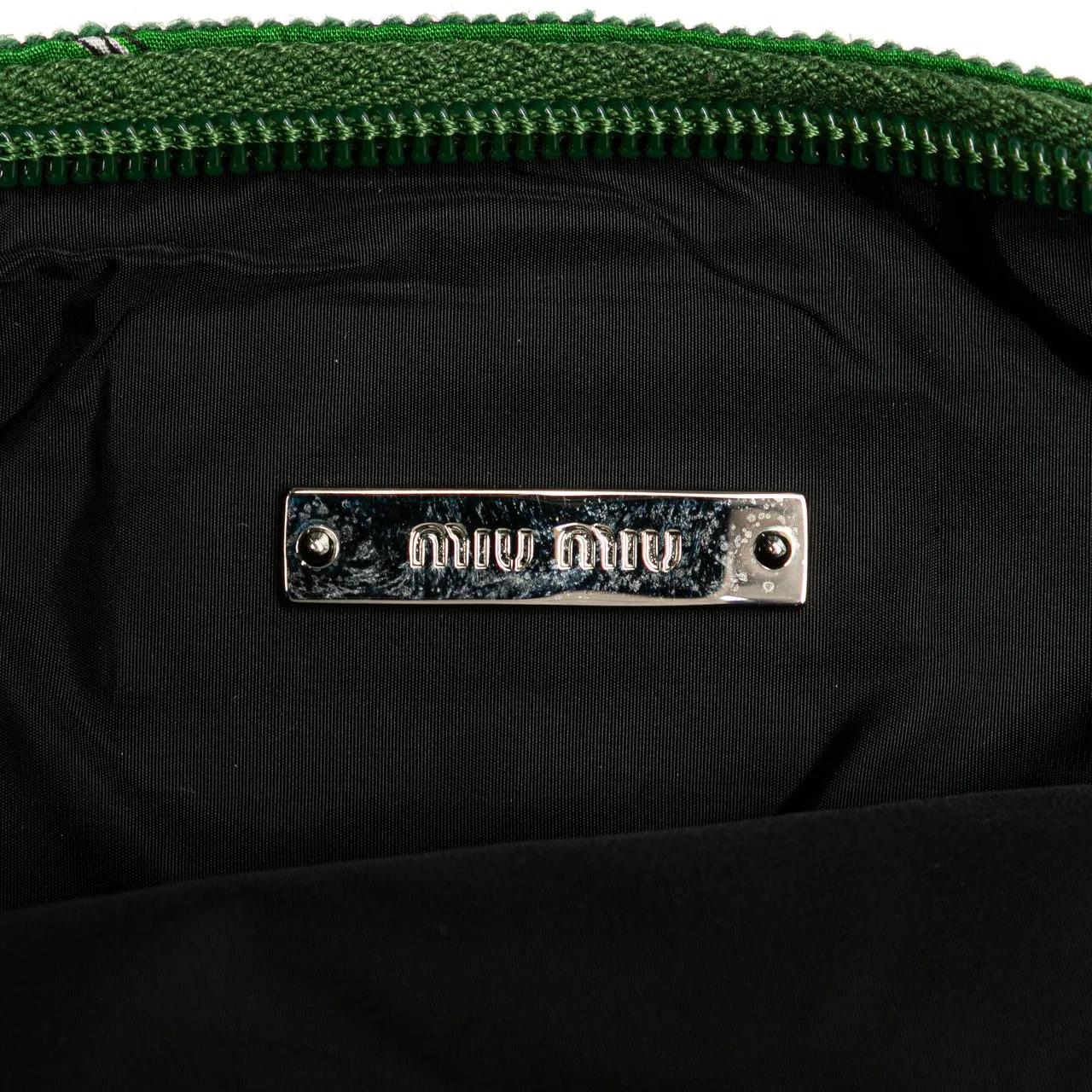 Thumbnail - Miu Miu Shopper - Canvas Printed Ivy Tote - Gr. unisize - in Grün - für Damen