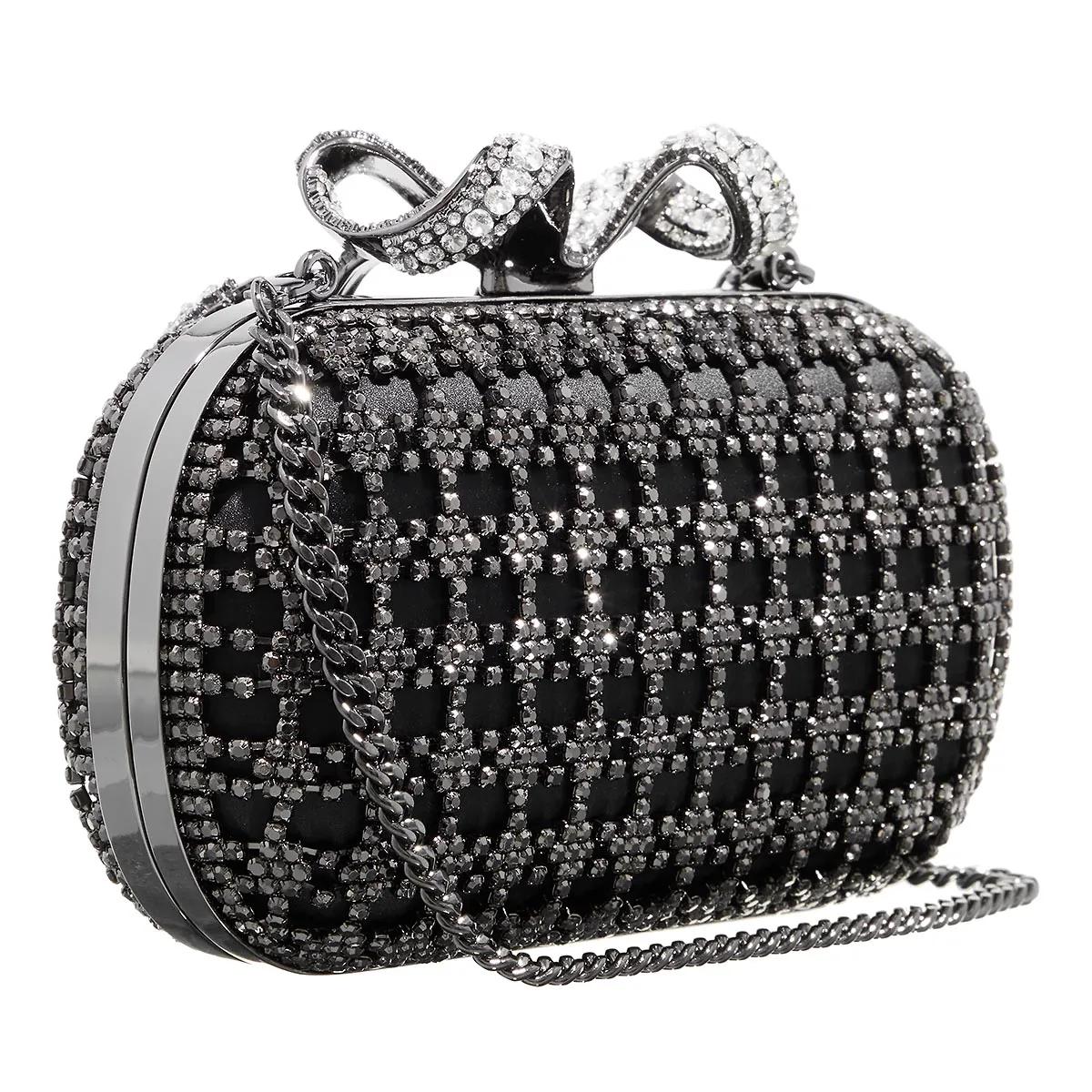 Self-portrait Clutches Black Crystal Clutch Bag in zwart