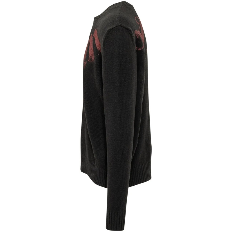 Palm Angels  Maglione Girocollo con Logo Grande schwarz(Image 3)