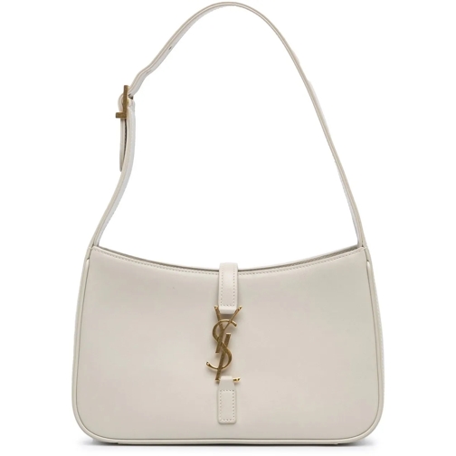 Saint Laurent Sac à bandoulière 2021 Leather Le 5 a 7 Shoulder Bag weiß