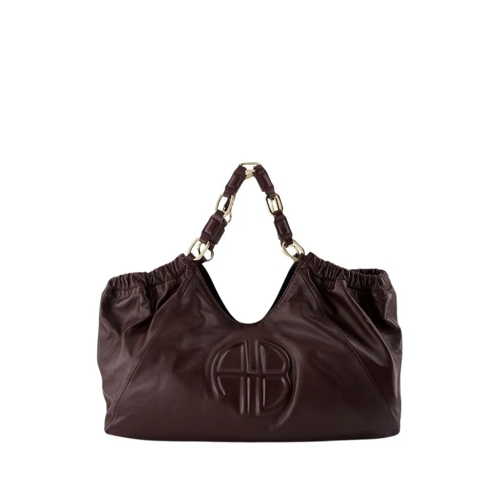 Anine Bing Tote Kate Medium Tote - Leather - Burgundy Burgundy