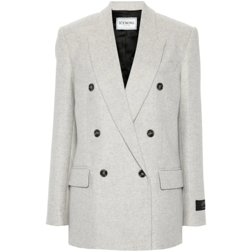 Iceberg Blazer Blazer With Logo Neutrals