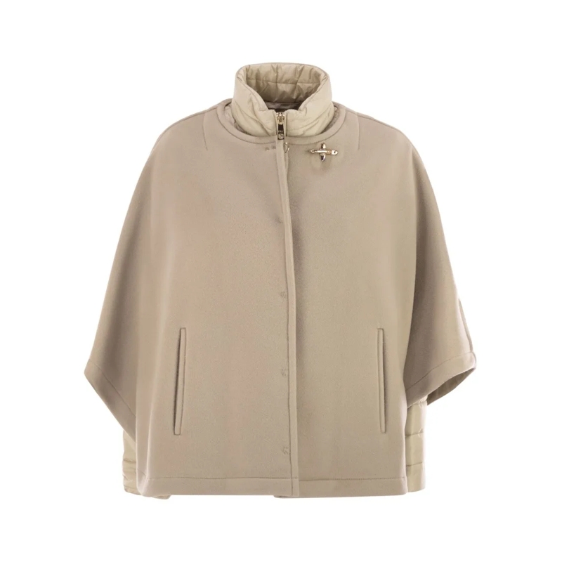 Fay Cape 3-In-1 Double-Sided Wool And Cashmere Cape Neutrals