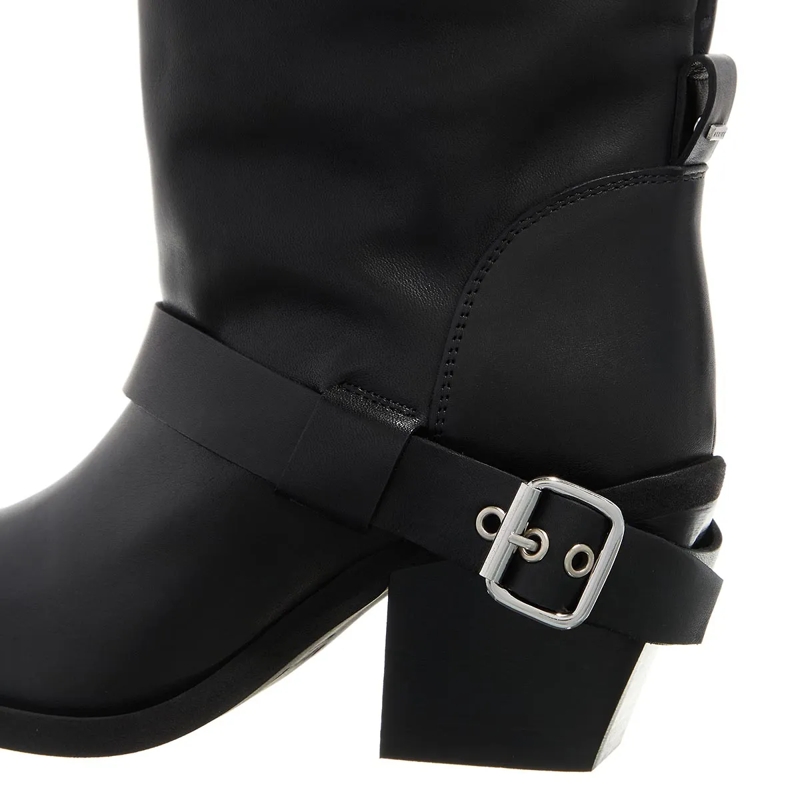 Nubikk Biker Boots Liv Mile Black Leather(Image 5)