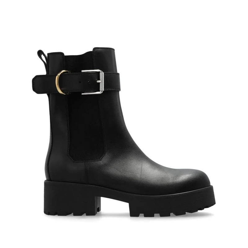 Givenchy Stiefel Black Calf Leather Boots Black