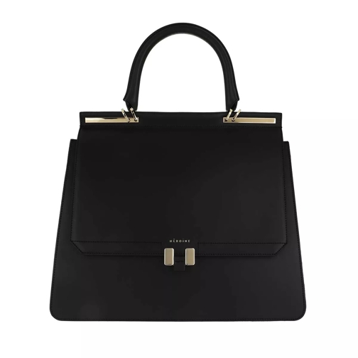 Maison Hēroïne Marlene  Handle Bag 15" Black/Black Lavagna/Gold Valigetta per laptop