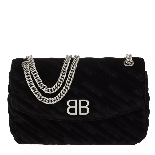 Balenciaga BB Round M Crossbody Bag Charms Noir Crossbody Bag