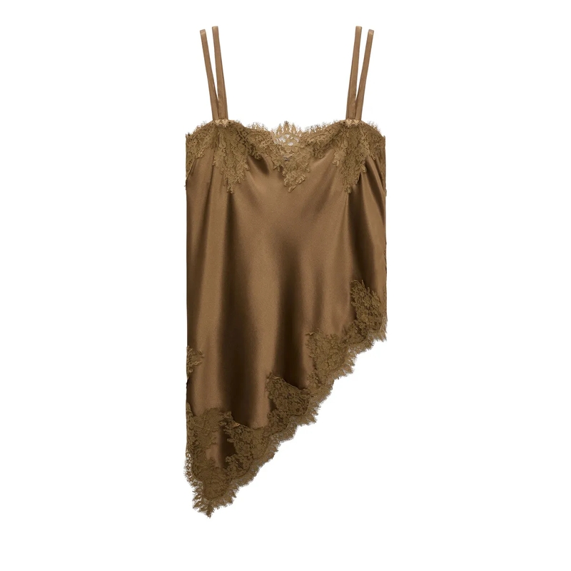 Dorothee Schumacher Camisole SENSE OF SHINE top porcini