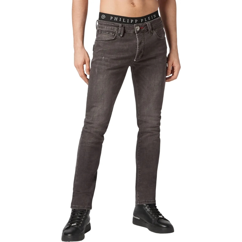 Philipp Plein Jeans mit geradem Bein Jeans Regular Fit grau(Image 3)