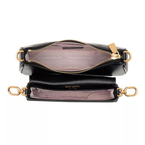 Kate Spade New York Crossbody Bag Morgan Saffiano Leather Double Up Crossbody Black (Image 5)