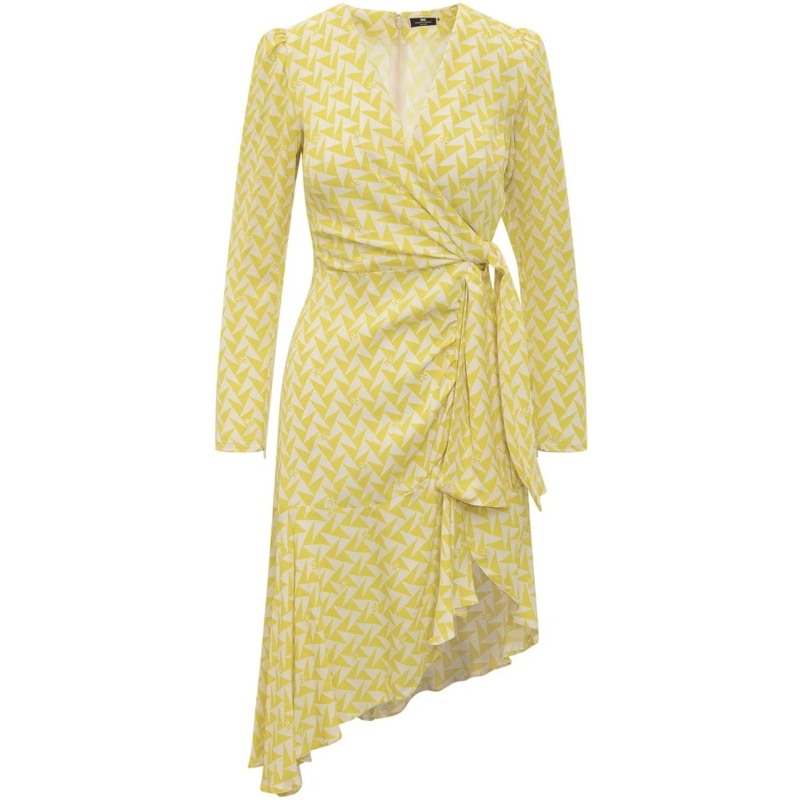 Elisabetta Franchi Robe midi Dresses Yellow gelb
