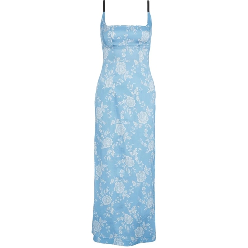 Staud Robes midi Maxi dress in viscose blau
