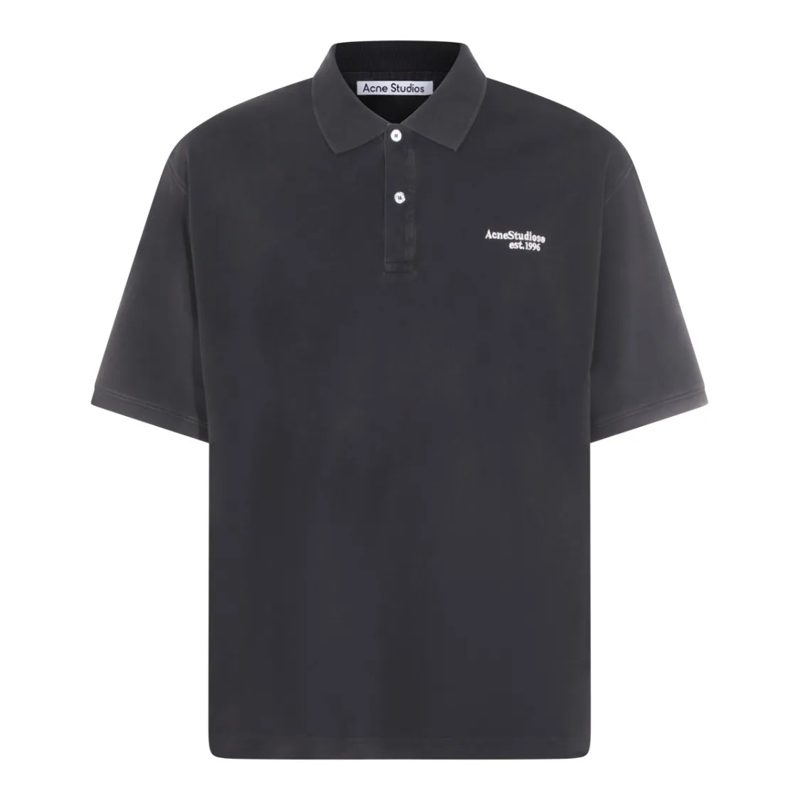 Acne Studios Polo shirt Essential Black T-Shirt With Round Neckline And Sh Black