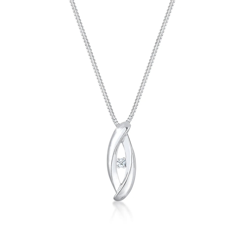 Elli Halskette Infinity Klassik Diamant (0.03 ct.) 925  silber 