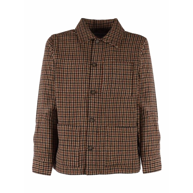 Sebago  Cropped Pied De Poule Jacket Brown