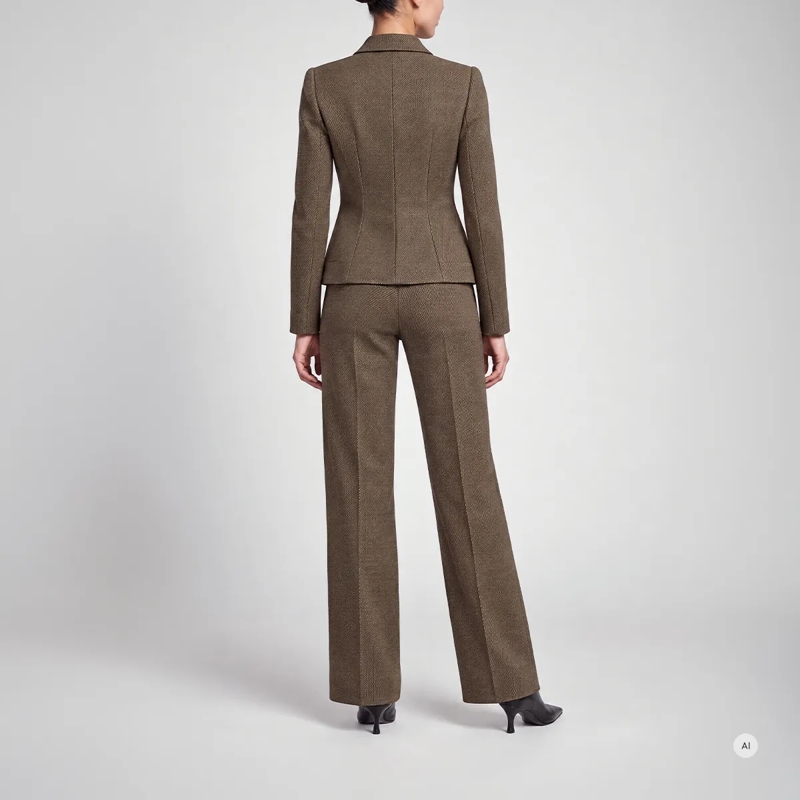 Marc Aurel Blazer Blazer- Ripsband an Kanten- Paspeltaschen- hoc braun(Image 4)