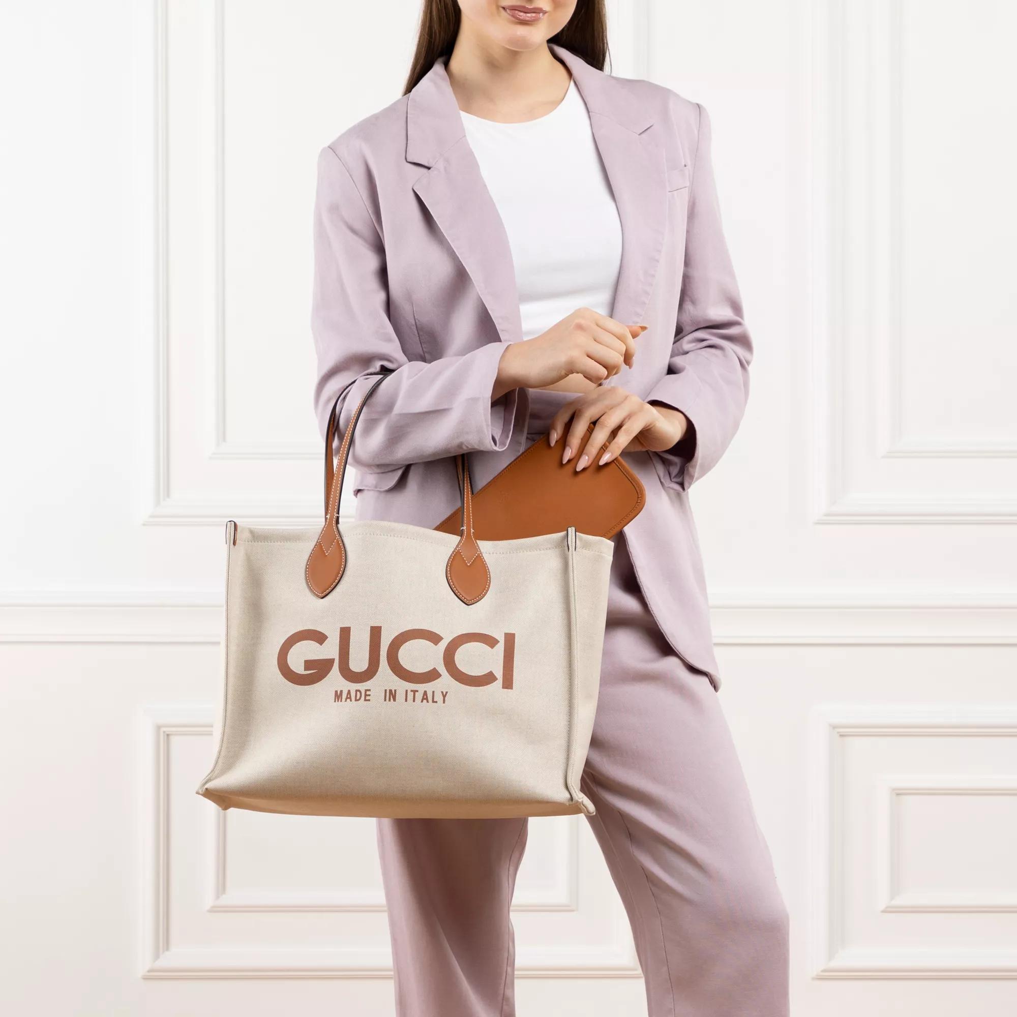 Gucci Shoppers & Totes Print Tote Bag in beige
