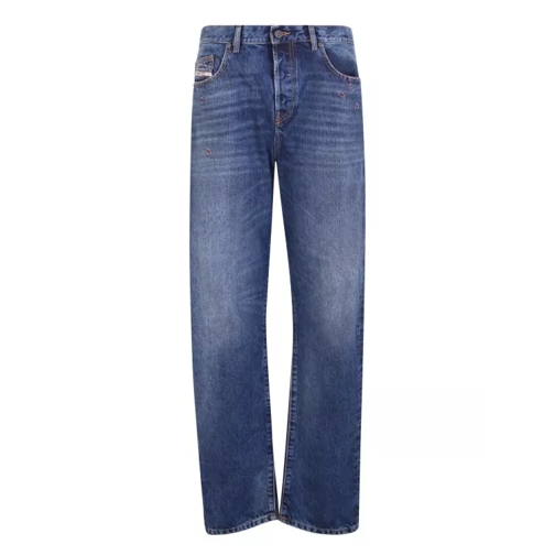 Diesel Blue Straight-Leg Jeans Neutrals Jeans med raka ben