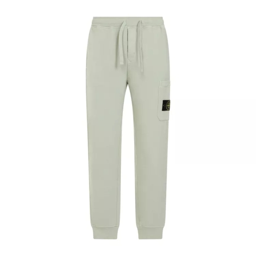 Stone Island Green Cotton Sweat Pants Green 