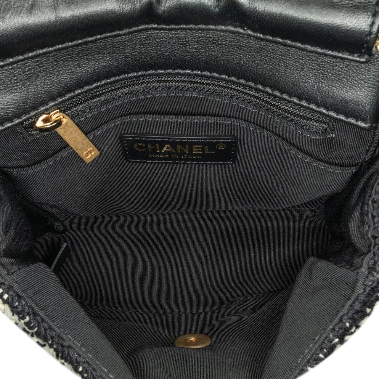 Chanel Hobo bags 2019 Raffia Braided with Love Flap in wit