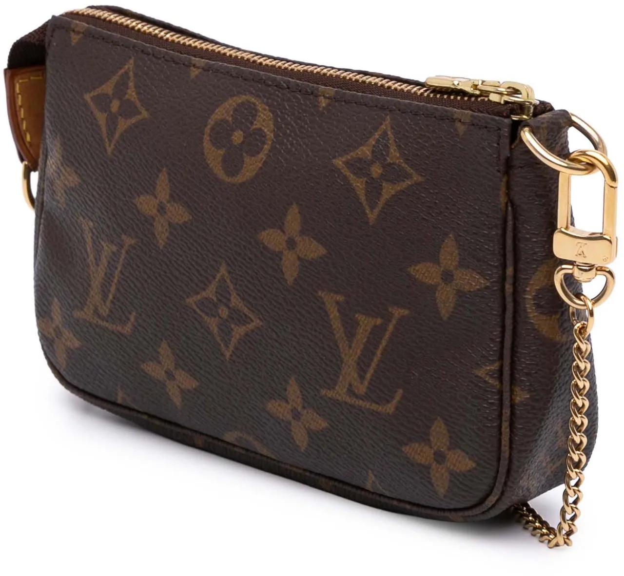 Louis Vuitton Monogram Mini Pochette Accessoires braun Tote