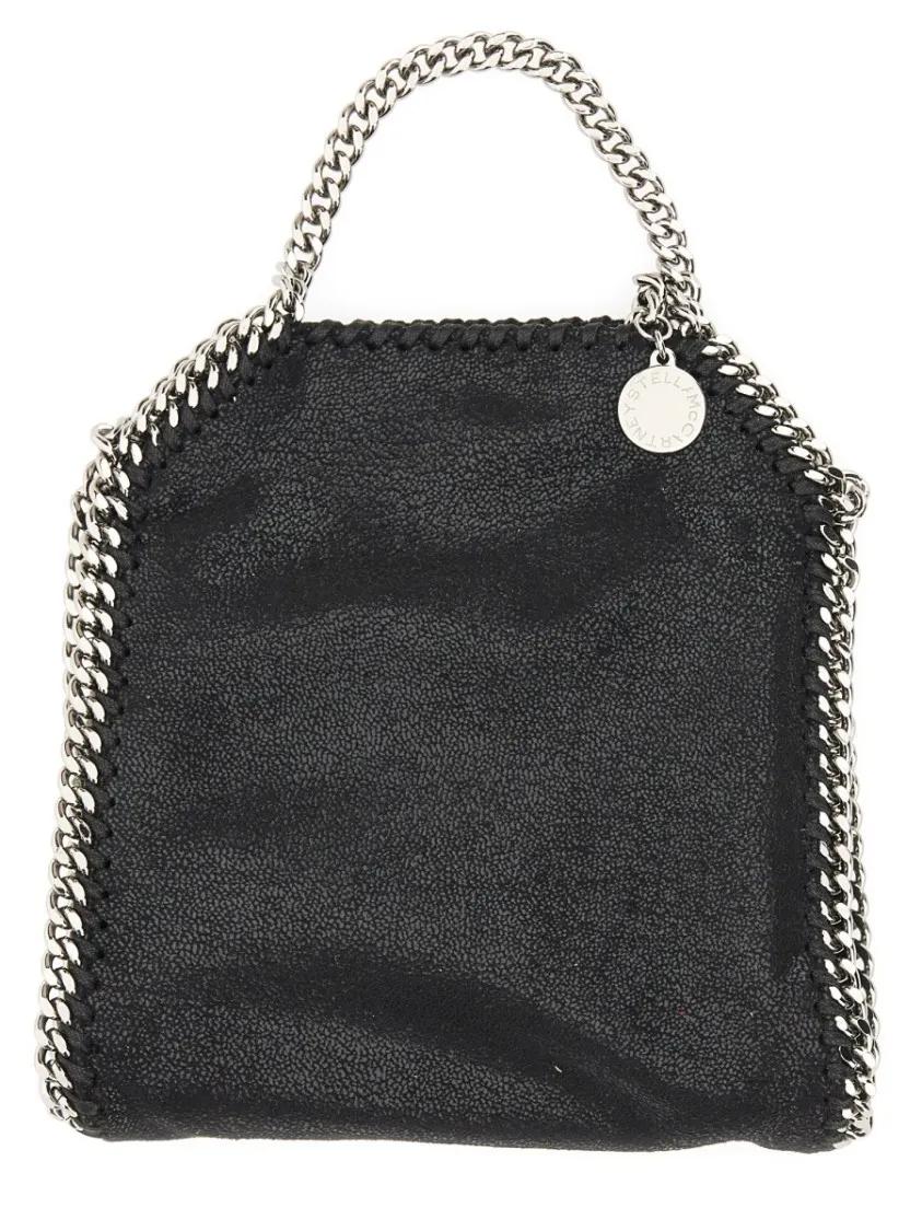 Stella Mccartney Hobo bags Textured Black Shoulder Bag in zwart