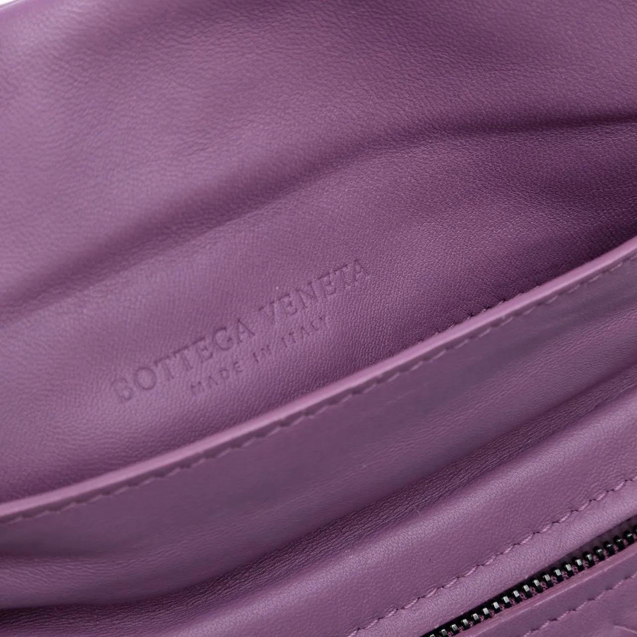 Thumbnail - Bottega Veneta Hobo Bags - Mini Nappa Intrecciato Expandable Chain Flap Cross - Gr. unisize - in Orange - für Damen