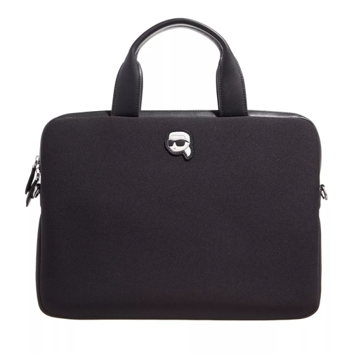 Karl Lagerfeld Ikonik Nylon Laptop Bag Black Valigetta per laptop