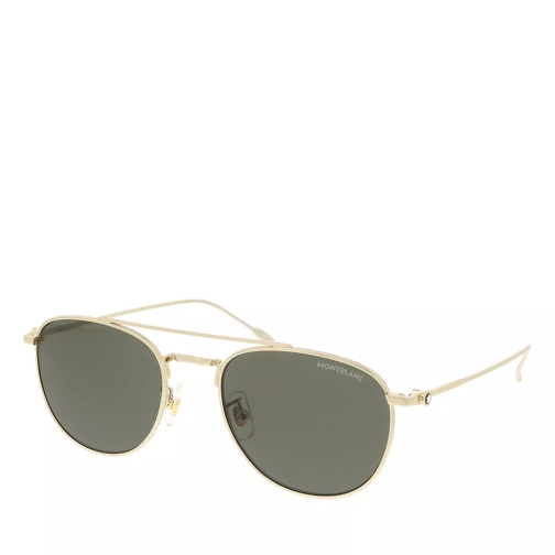 Montblanc MB0211S-001 53 Metal Gold-Grey Sunglasses