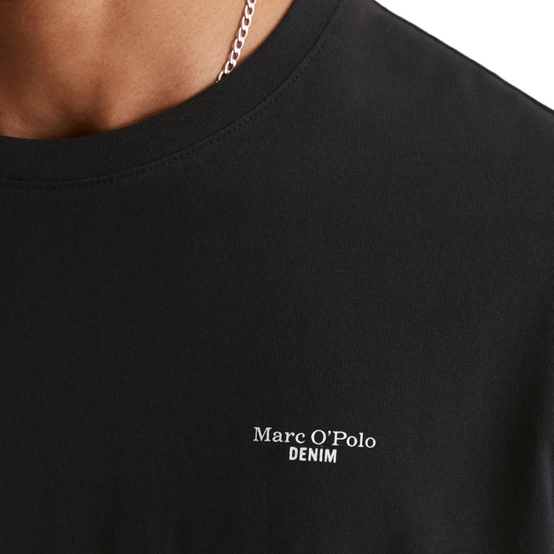 Marc O´Polo Hemd T-Shirt, SSL, Logo Print, Reg F 1er Pack schwarz(Image 3)