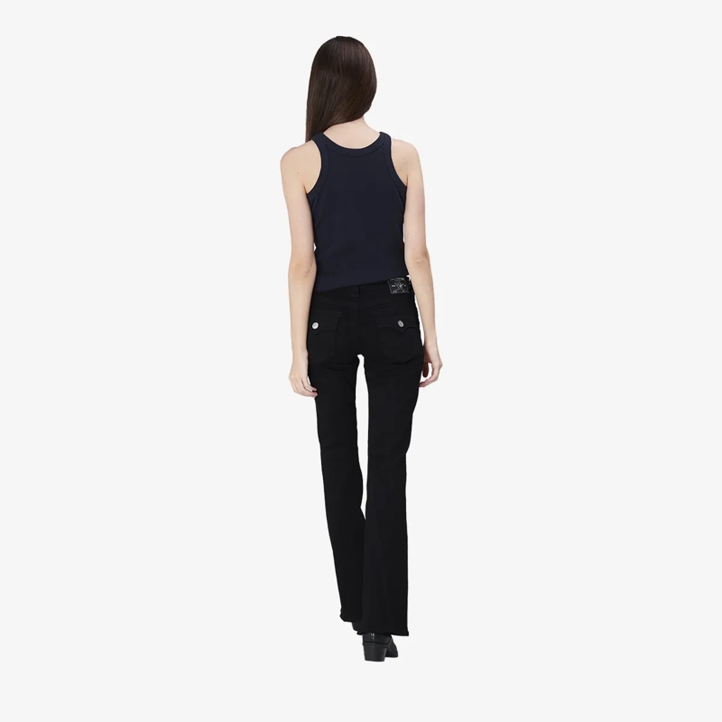 True Religion Jeans - Modell: Joey- Mid Rise- Schwarze Jeans- Mitte schwarz(Image 4)