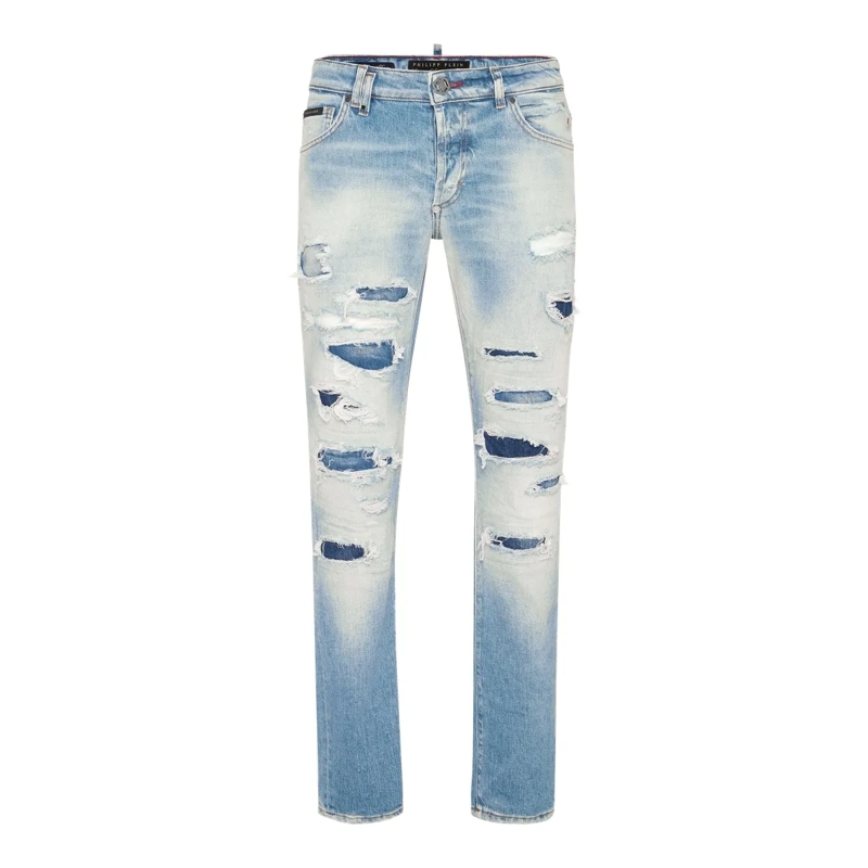 Philipp Plein Jeans mit geradem Bein Jeans Gerader Schnitt blau