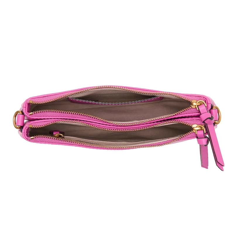 Pinko Crossbody Bag Double Mini Rosa Flogo-Antique Gold(Image 6)