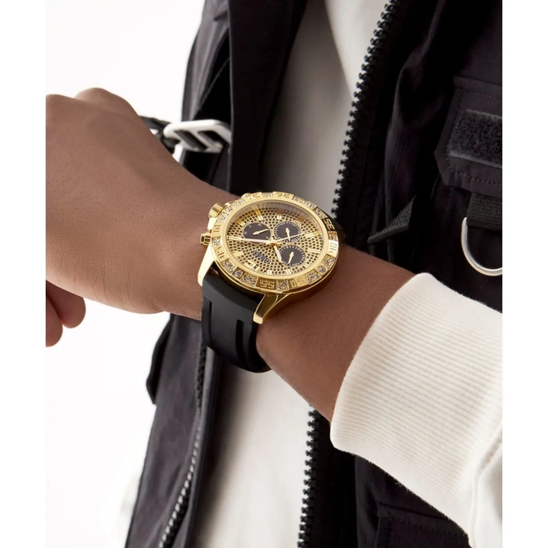 Guess Quarzuhr Quarz-Analoguhr Majestic schwarz(Image 6)