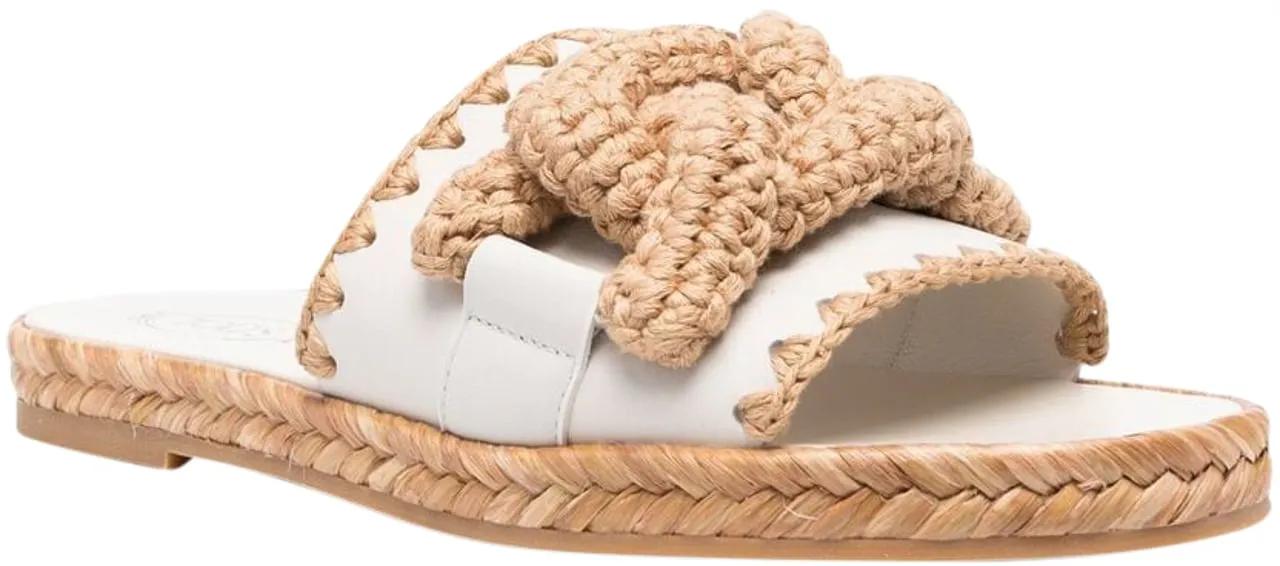 Thumbnail - Tod's Slipper & Pantoletten - Sandalo Wit - Gr. 36 (EU) - in Beige - für Damen
