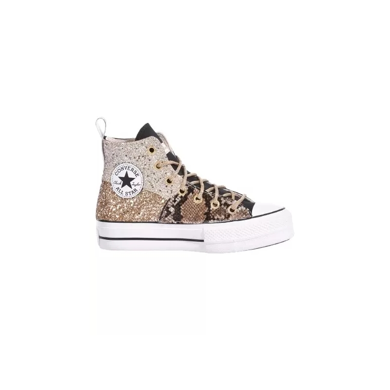 Converse Low-Top-Sneaker Platform Champagne, Gold Multicolor
