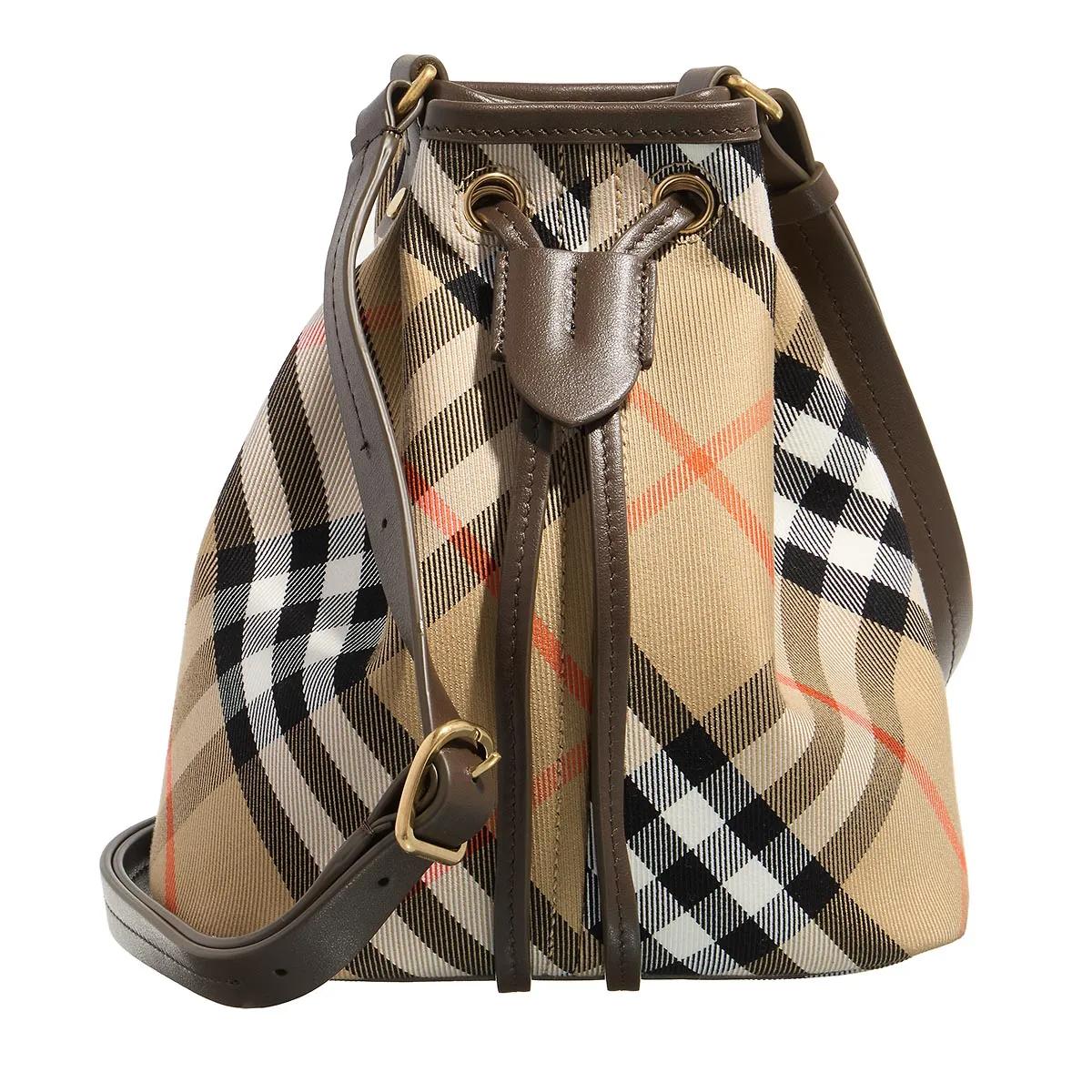 Burberry Beuteltasche - Medium Drawstring Bucket - Gr. unisize - in Beige - für Damen