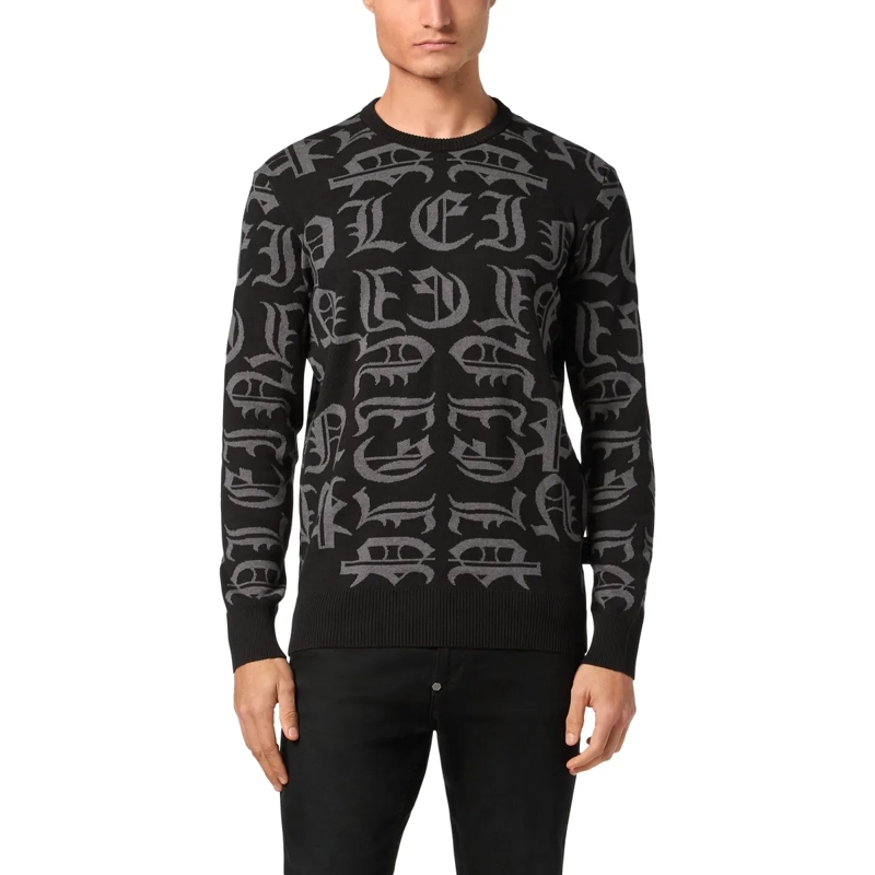 Philipp Plein  Pullover Rundhalsausschnitt Gothic Plein schwarz(Image 3)