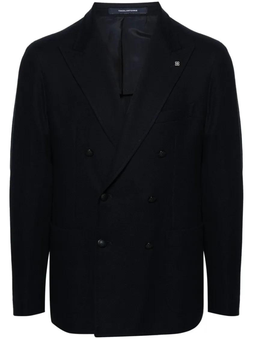 Thumbnail - Tagliatore - Montecarlo Jersey Blazer - Größe 50 - schwarz