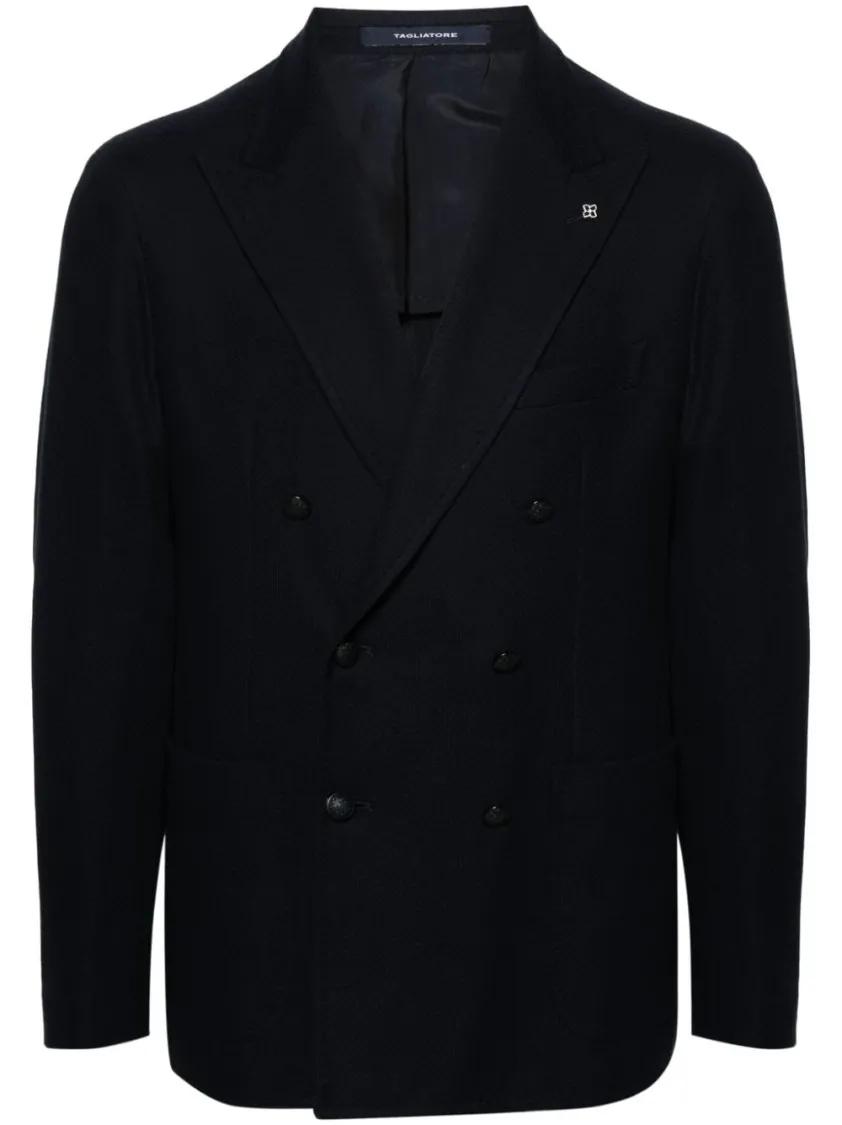 Tagliatore - Montecarlo Jersey Blazer - Größe 50 - schwarz