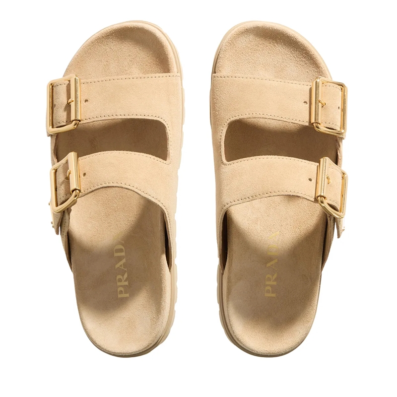 Prada Sandalen Sandali Scamosciato Ecru(Image 9)
