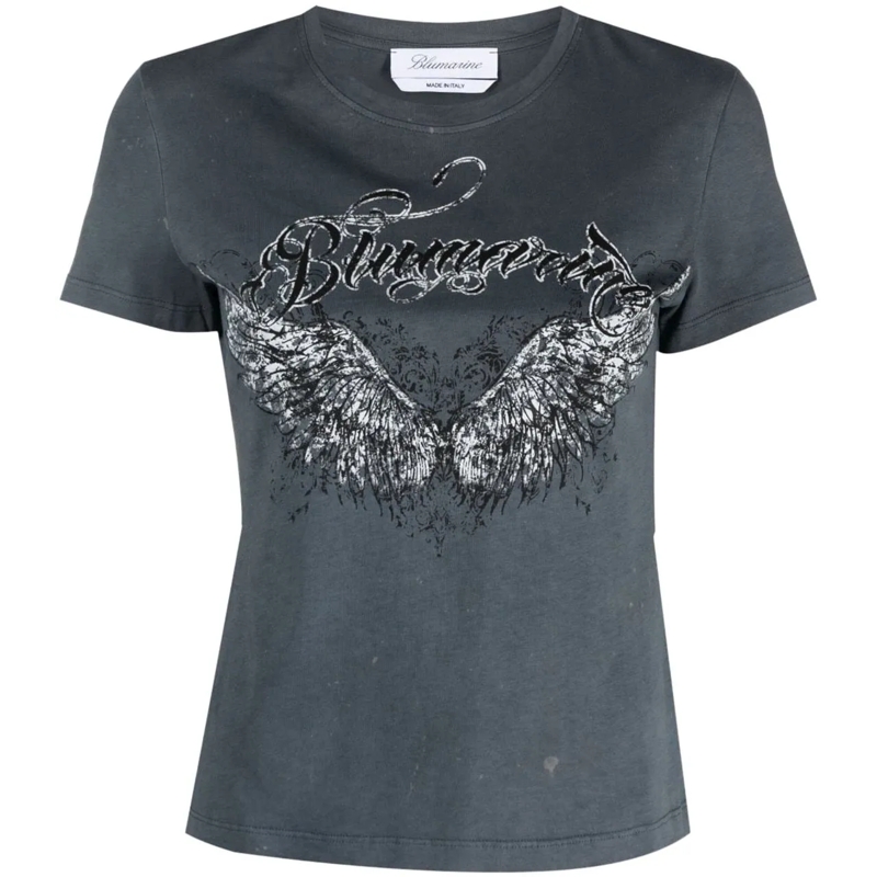 Blumarine T-shirt Top Black schwarz