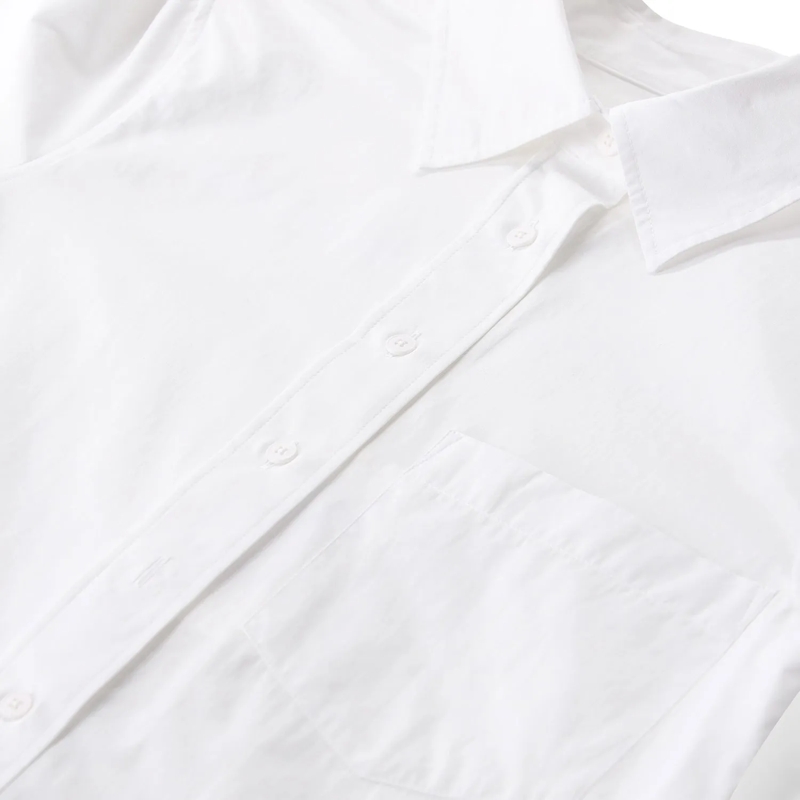 Closed Chemisier Hemdbluse aus Baumwolle weiß(Image 3)