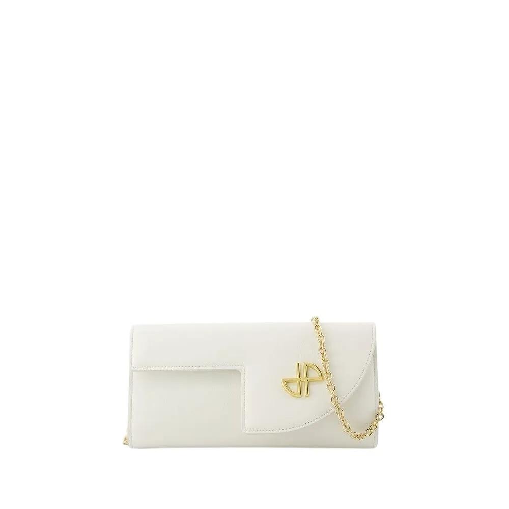 Patou Shopper - Wallet On Chain - Leather - White - Gr. unisize - in Weiß - für Damen